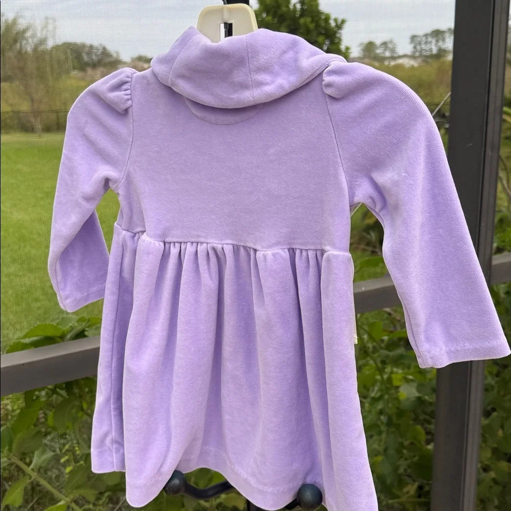 Ralph Lauren 12 mo lilac velour long sleeve dress holiday